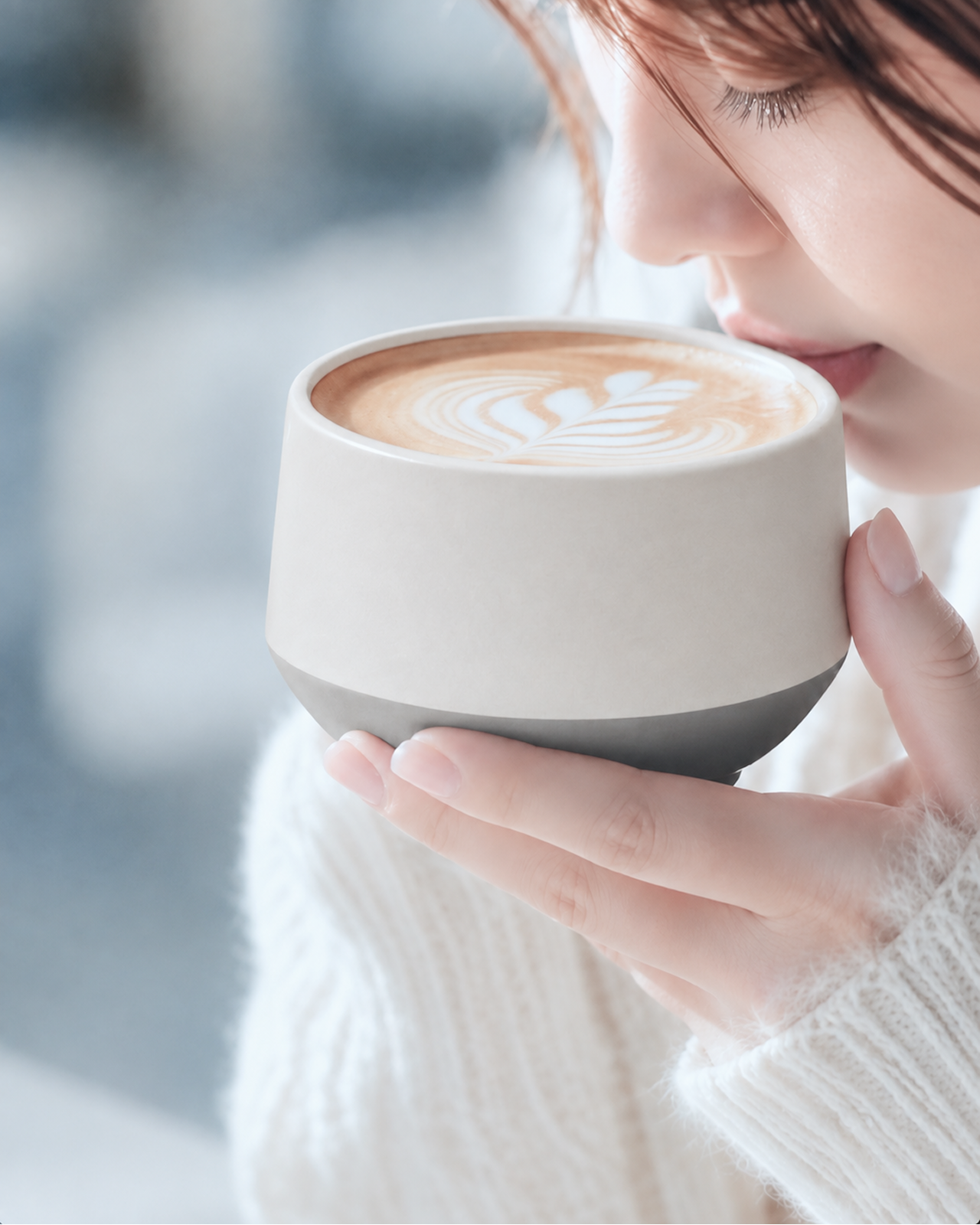 クリームと液体が同時に味わえる口当たり